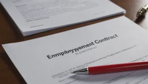faire un faux contrat de travail risque
