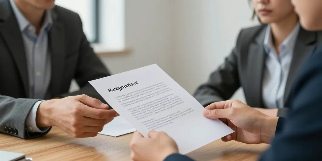 lettre de demission manuscrite ou ordi