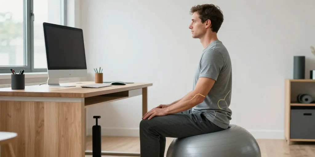 ballon ergonomique bureau