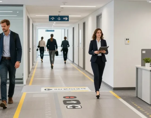Dans un espace de travail, chacun doit savoir où il peut circuler