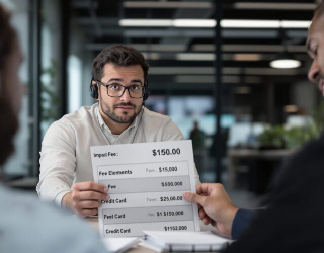 frais pour paiement par carte bancaire