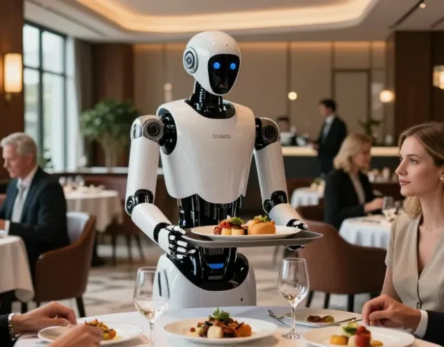 Robots serveurs : une nouvelle expérience dans les restaurants et hôtels